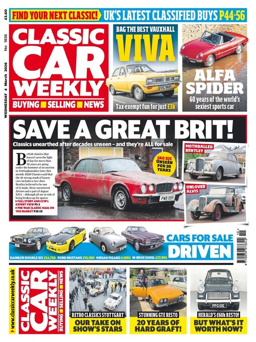 Title details for Classic Car Weekly by H BAUER PUBLISHING LIMITED - Available